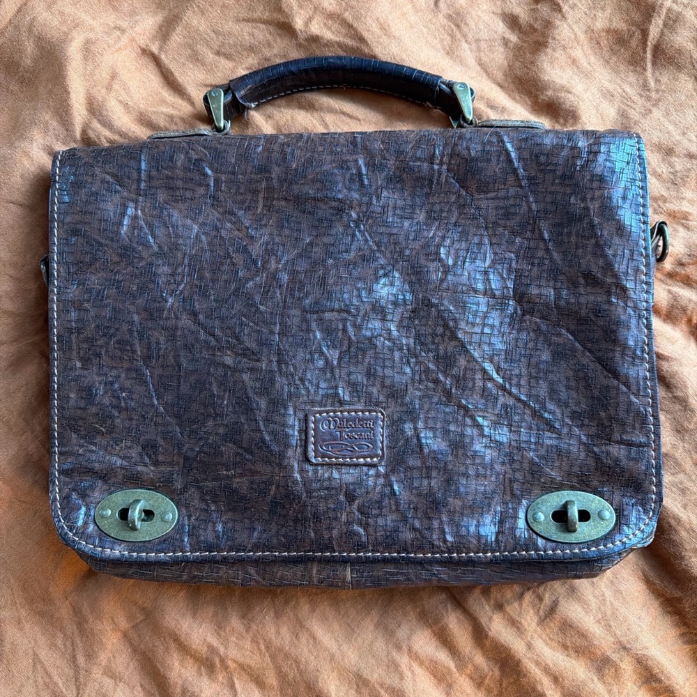 Handmade Italian Leather Briefcase – Like Il Bisonte, Campomaggi, The Bridge